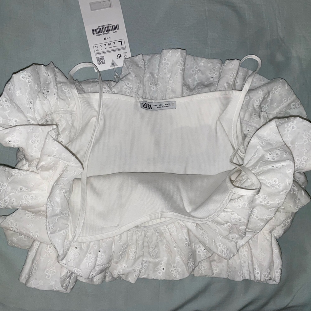 ZARA Contrast Crop Top - Picture 6 of 6